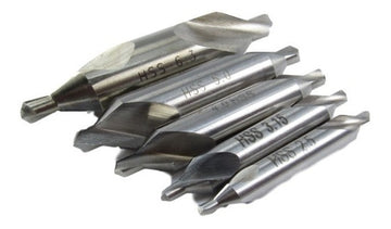 Kit 6 Peças Broca De Centro Ø 2,5 X 6,3mm Hss-m2 Aço Rápido