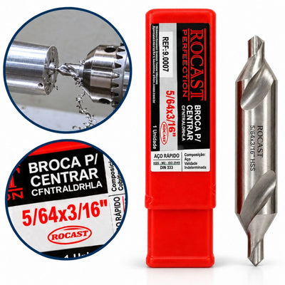 BROCA DE CENTRO HSS 3/32x1/4 ROCAST