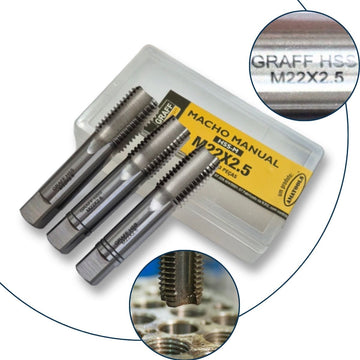 Jg Macho Manual HSS - M M22 x 2,5mm 3pçs GRAFF VANTAGE