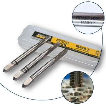Jg Macho Manual HSS - M GRAFF VANTAGE M4x0,7mm - 3pçs