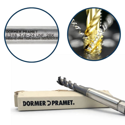Macho Máquina Canal Helicoidal Hss 3/8 E398 Dormer