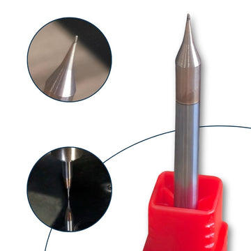 Fresa De Topo Esférico MD 0,3mm 2c 55hrc