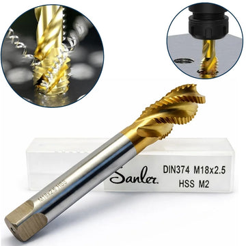 Macho Máquina HSS Canal Helicoidal M18x2,5