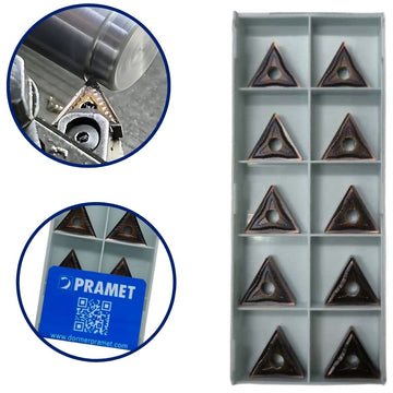 Pastilha TNMG 220408E-SF TNMG432-SF Grade T8430 Pramet 10 pç