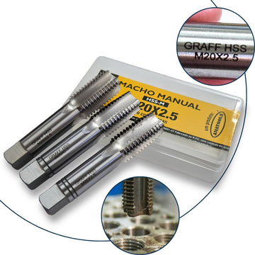 Jg Macho Manual HSS - M M20x2,5mm 3pçs GRAFF VANTAGE