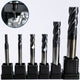 Kit Fresa MD Topo Reto 3,4,5,6,8,10mm 4 Cortes 45 Hrc.