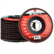 Disco Desbaste Tipo Flap Grão 100 115mmx22mm Mtx - 10 Pçs