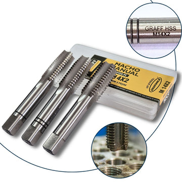 Jg Macho Manual HSS - M M14 x 2mm 3pçs GRAFF VANTAGE
