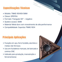 Inserto TNMG 160408 SMM OP6115A OKE