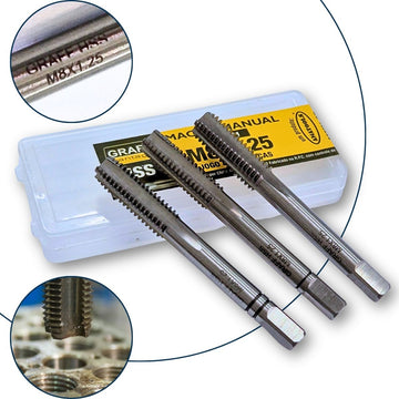 Jg Macho Manual HSS - M M8x1,25mm 3pçs GRAFF VANTAGE