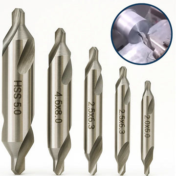 Kit Jogo Broca De Centro Hss 2.0 À 5.0mm - Com 5 Peças