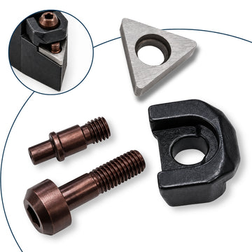 Kit Fixação Suporte TNMG 16 Calço Grampo Pino Parafuso