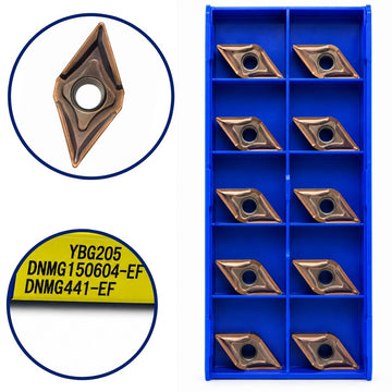 Inserto DNMG 150604 EF DNMG441 EF YBG205 - 10 Unidade