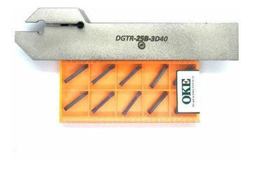 Kit Suporte DGTR 25B 3D40 + 10 Insertos Bedame DGN 3102C OKE