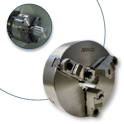 Placa Auto Centrante 3 Castanhas Reversivel F-Traseira 200mm